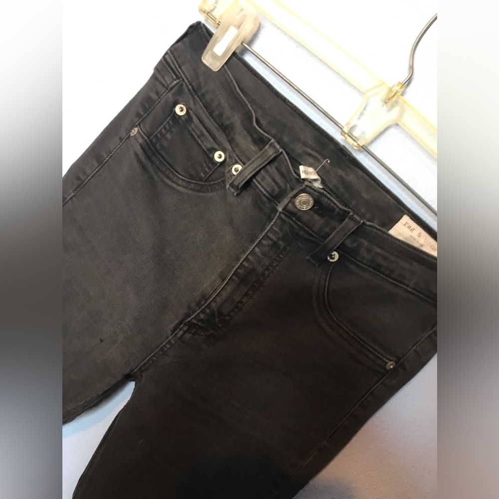 RAG & BONE~High-Rise~Skinny~Jeans~Stretch~Black~Sz 29~Style W15321769BLK